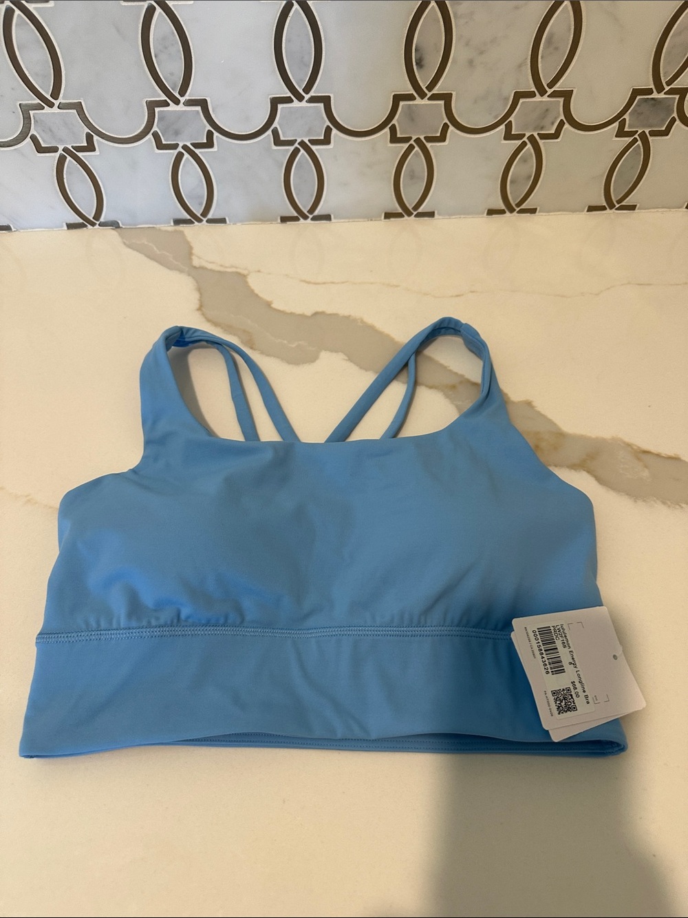 Lululemon Energy Longline Bra NWT Size 8 proud cloud (blue)